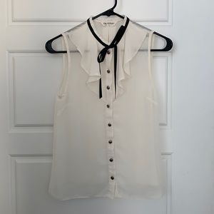 Miss selfridge blouse with ruffles